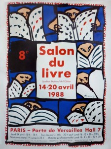 Affiche du Salon du livre de Paris 1988