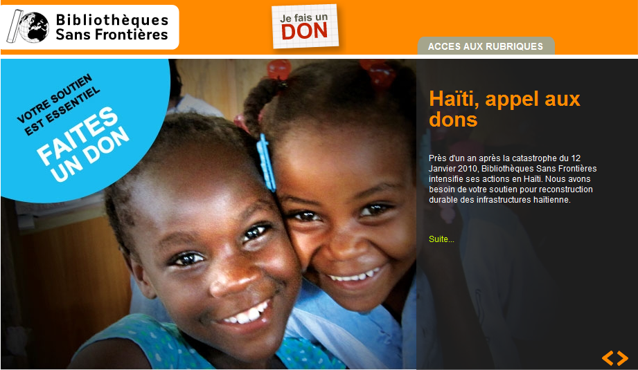 Haïti, appel aux dons