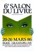 Affiche du Salon du livre de Paris 1986