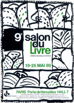 Affiche du Salon du livre de Paris 1989