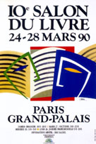 Affiche du Salon du livre de Paris 1990