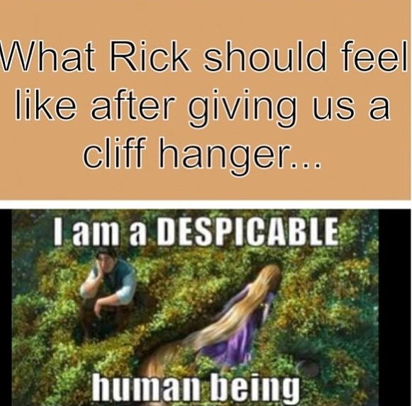 Comment aurait du se sentir Rick apres avoir écrit la fin de LMdA