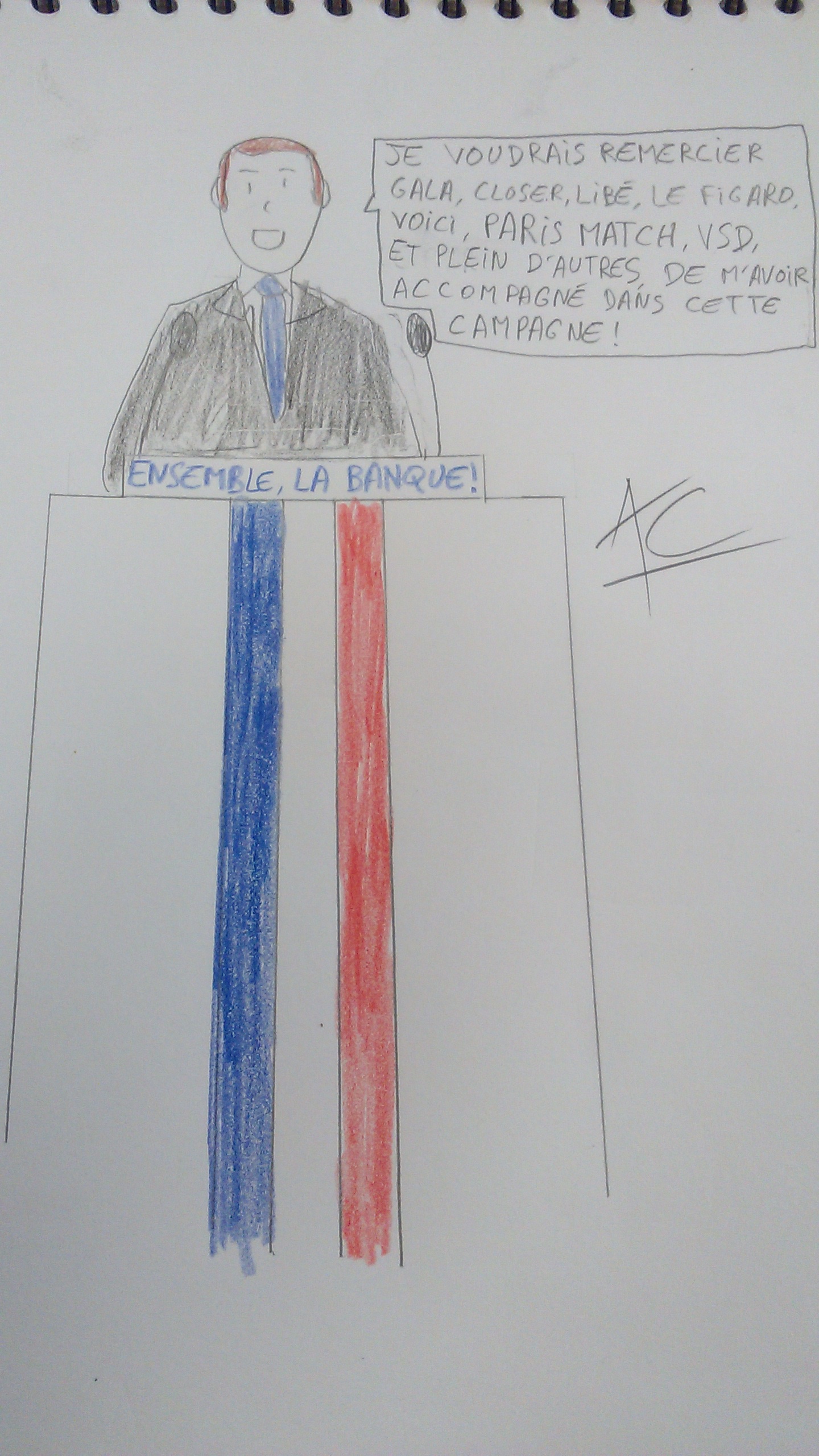 E.Macron, nouveau président de la banq... heu, de la France !